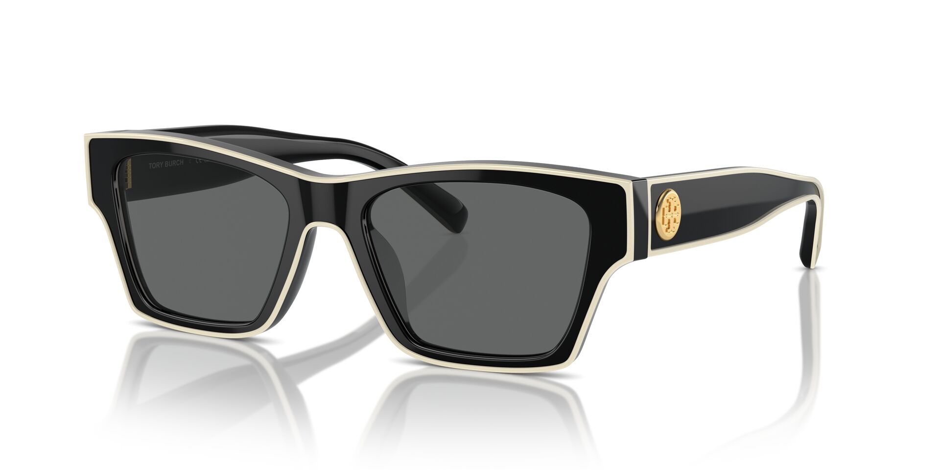 Tory Burch バタフライフレーム サングラス 54mm Black/Ivory Black Ivory - Deoptres